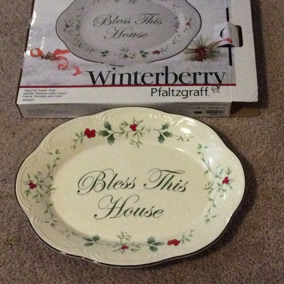 Pfaltzgraff Winterberry “Bless This House” - Picture 1 of 2